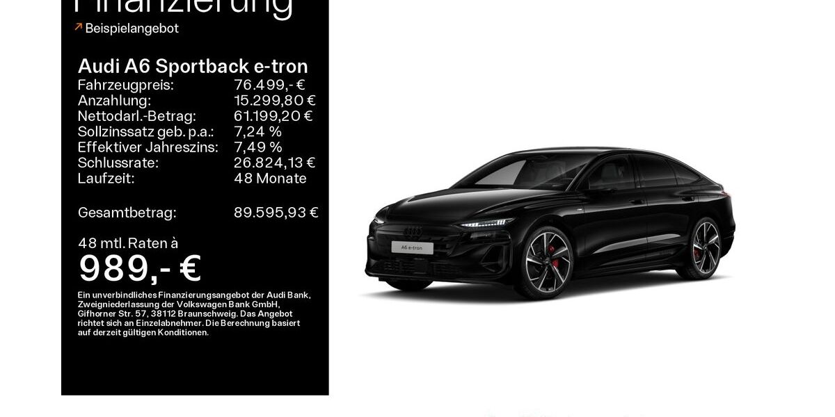 Audi A6 e-tron 18.100 km 76.499 &euro; Büdingen-Düdelsheim 63654