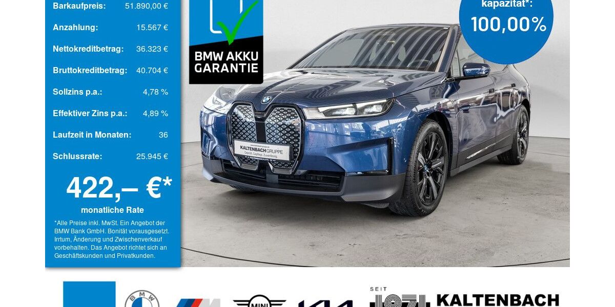 BMW iX 58.967 km 51.890 &euro; Remscheid 42897