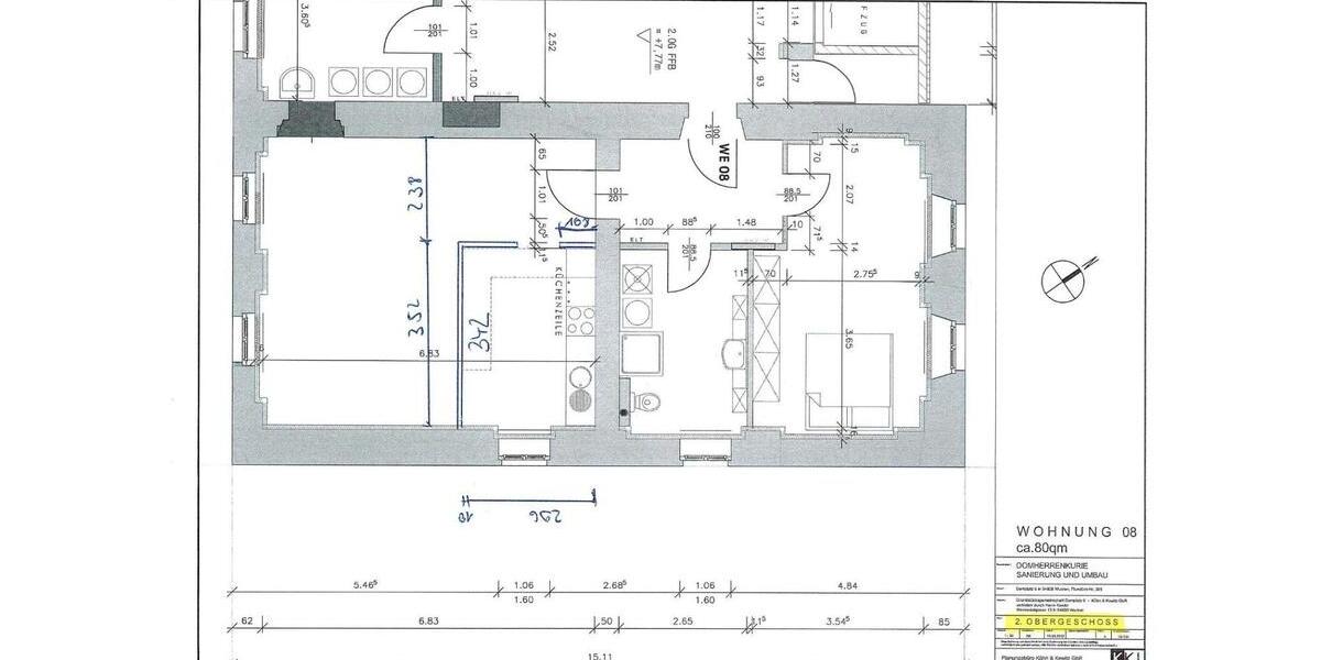 Etagenwohnung Wurzen - 2 Zimmer, 80 m&sup2;, 483&euro; | Angebot:26678309