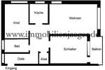 Idyllisch versteckte Hauslage - gepflegte EckWohnung mit Balkon - Wannenbad - EBK - 2.OG - TG-Platz