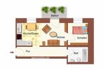 Moderne 2-Zimmer Wohnung im 2.OG mit EBK & Balkon - Etagenwohnung Mittweida | Angebot:27329901