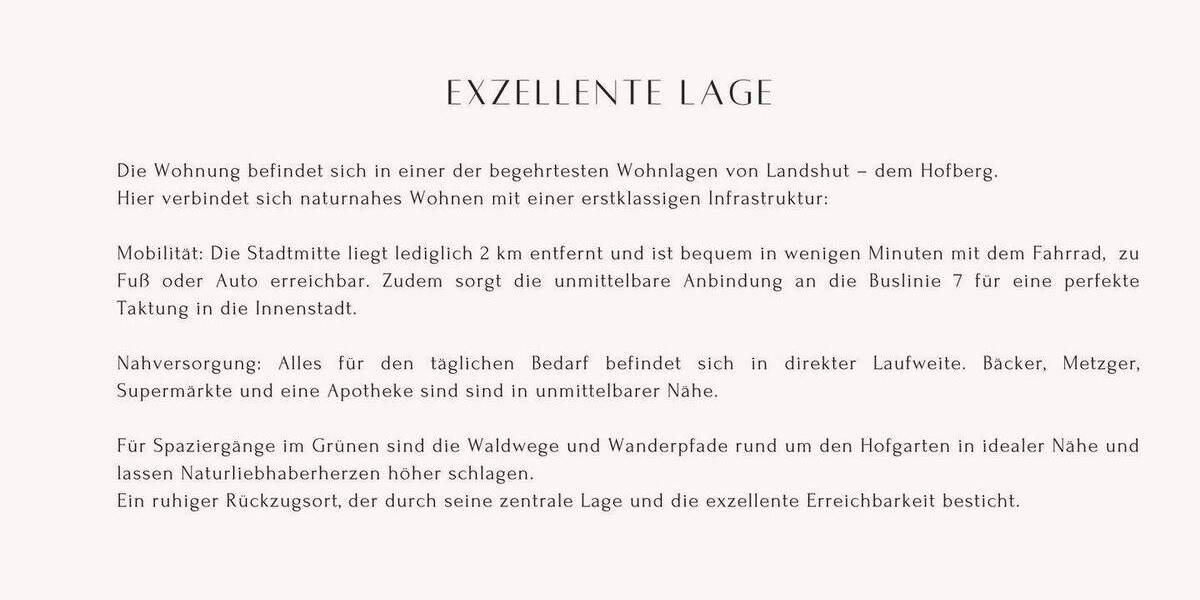 Etagenwohnung Landshut Berg - 2 Zimmer, 65 m&sup2;, 1.300&euro; | Angebot:26871138