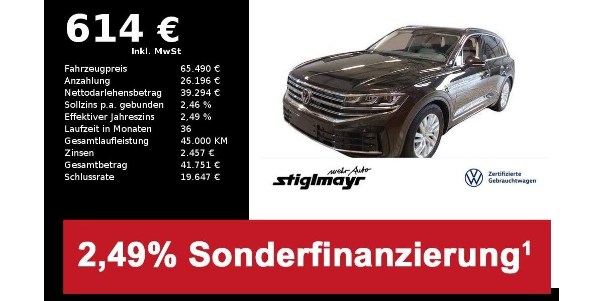 VW Touareg 12.044 km 65.490 &euro; Schrobenhausen 86529