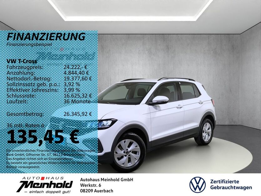 VW T-Cross 8.700 km 24.222 € Auerbach/Rebesgrün 08209