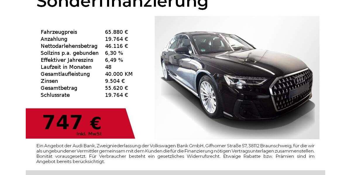 Audi A8 29.600 km 65.880 &euro; Nürnberg 90411