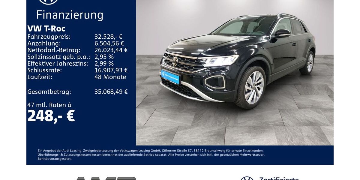 VW T-Roc 7.420 km 31.890 € Borna 04552