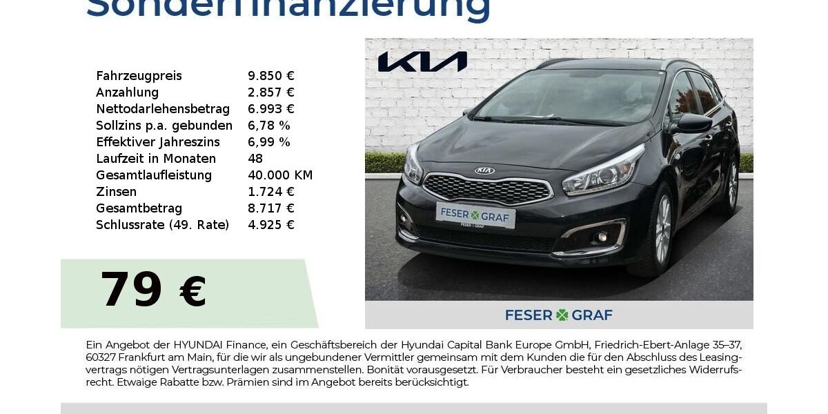 Kia ceed Sportswagon 133.712 km 9.850 &euro; Roth 91154