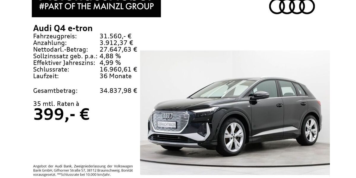 Audi Q4 e-tron 56.061 km 29.390 &euro; Bad Reichenhall 83435