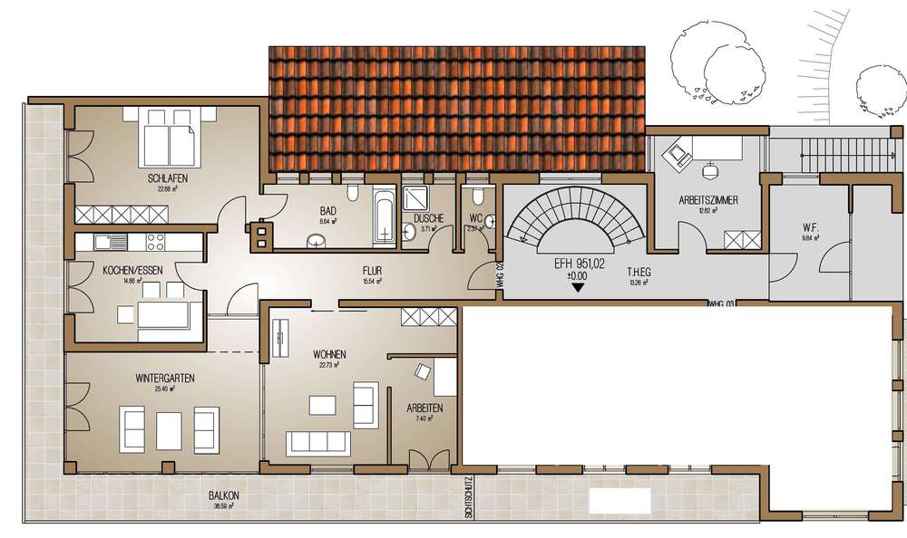 Etagenwohnung Klais Klais - 3.5 Zimmer, 143 m&sup2;, 695.000&euro; | Angebot:26585371