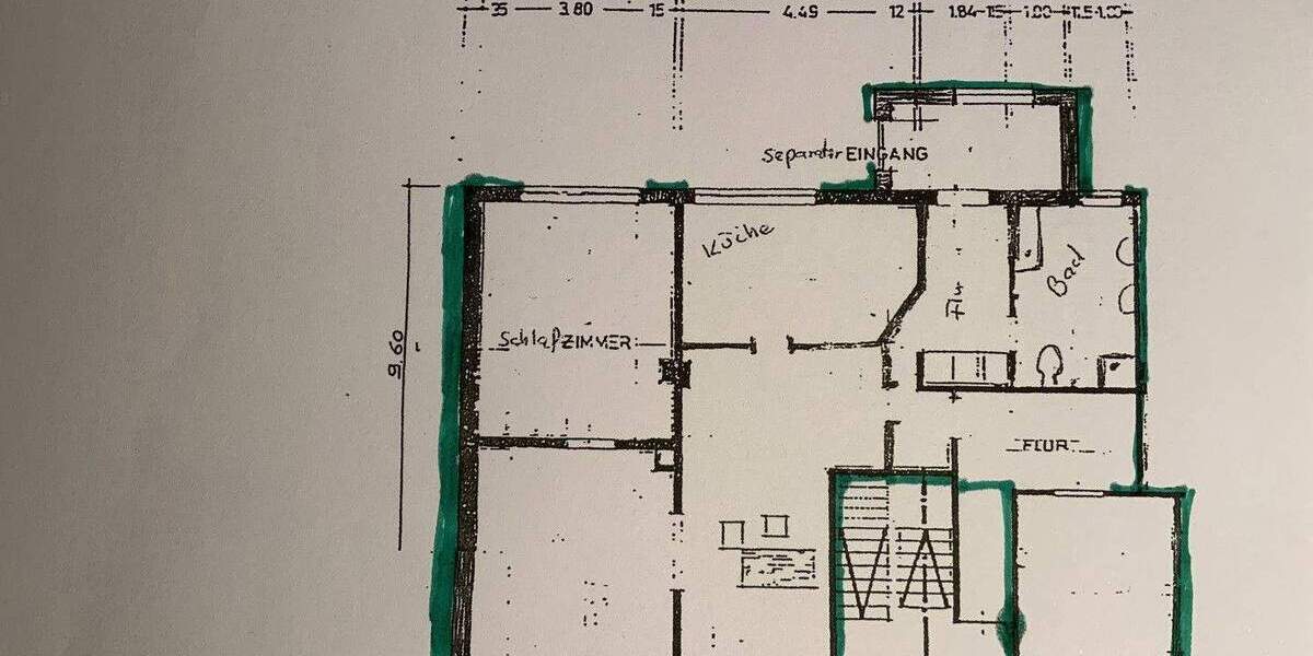 Zentrale 4 Zi Wohnung Erdgeschoss 4 zimmer