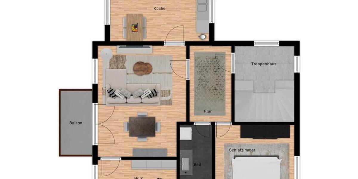 Etagenwohnung Nordhorn Bakelde - 3 Zimmer, 72 m&sup2;, 785&euro; | Angebot:26662526