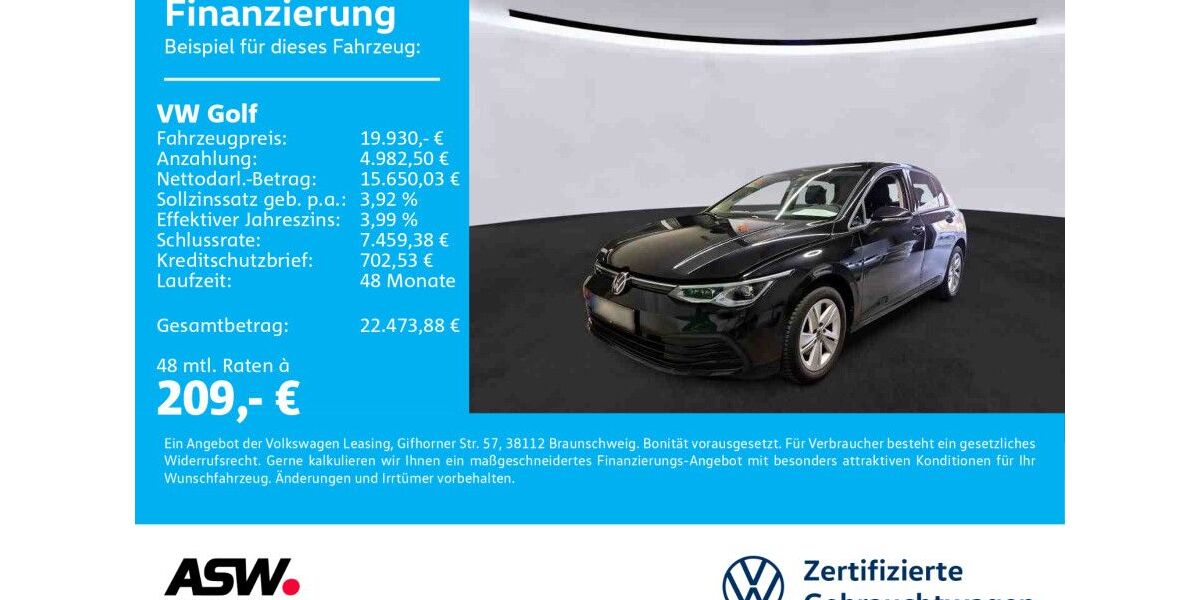 VW Golf 39.400 km 19.930 &euro; Sinsheim 74889