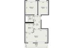 Etagenwohnung Schwedt (Oder) - 3 Zimmer, 57 m&sup2;, 344&euro; | Angebot:25880725