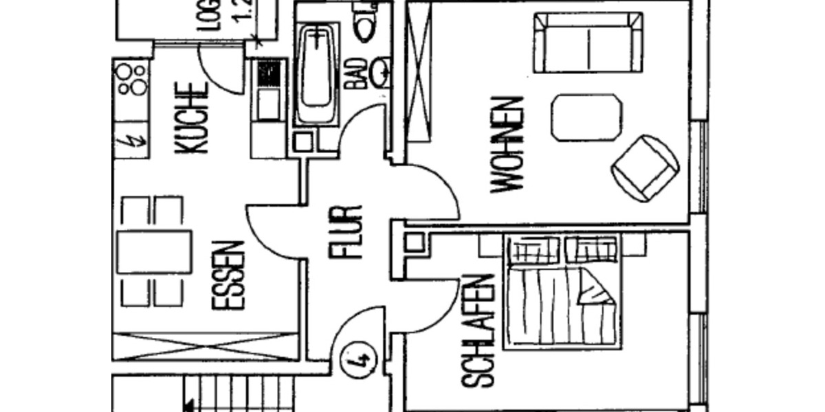 Kernsanierte Eigentumswohnung in zentrumsnaher Lage von Siegen 2 zimmer