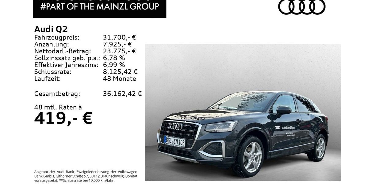 Audi Q2 16.500 km 31.700 &euro; Bad Reichenhall 83435