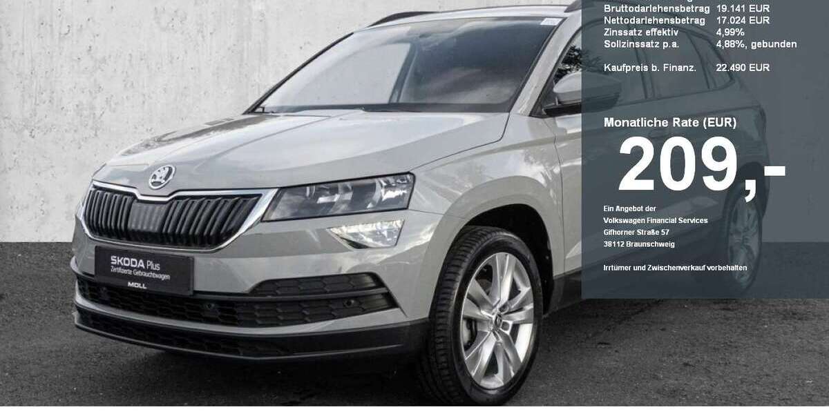 Skoda Karoq 80.147 km 22.490 &euro; Düsseldorf 40474