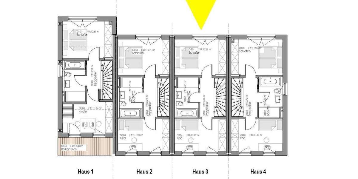 Neubau Reihenmittelhaus in begehrter Wohnlage 4 zimmer