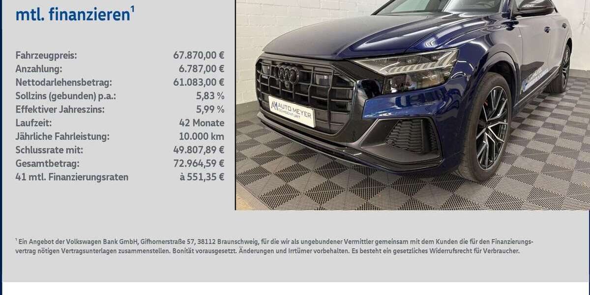 Audi Q8 38.000 km 67.870 &euro; Ochsenfurt 97199