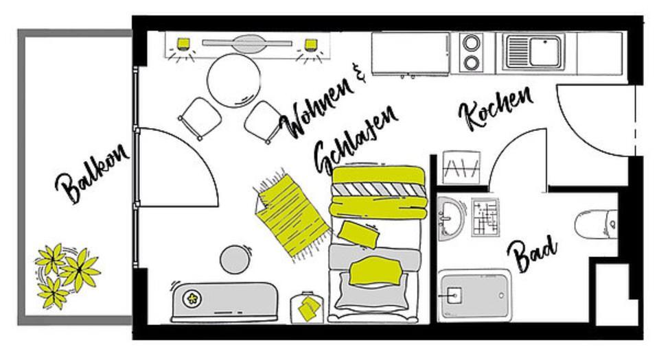 1-Zimmer Apartment