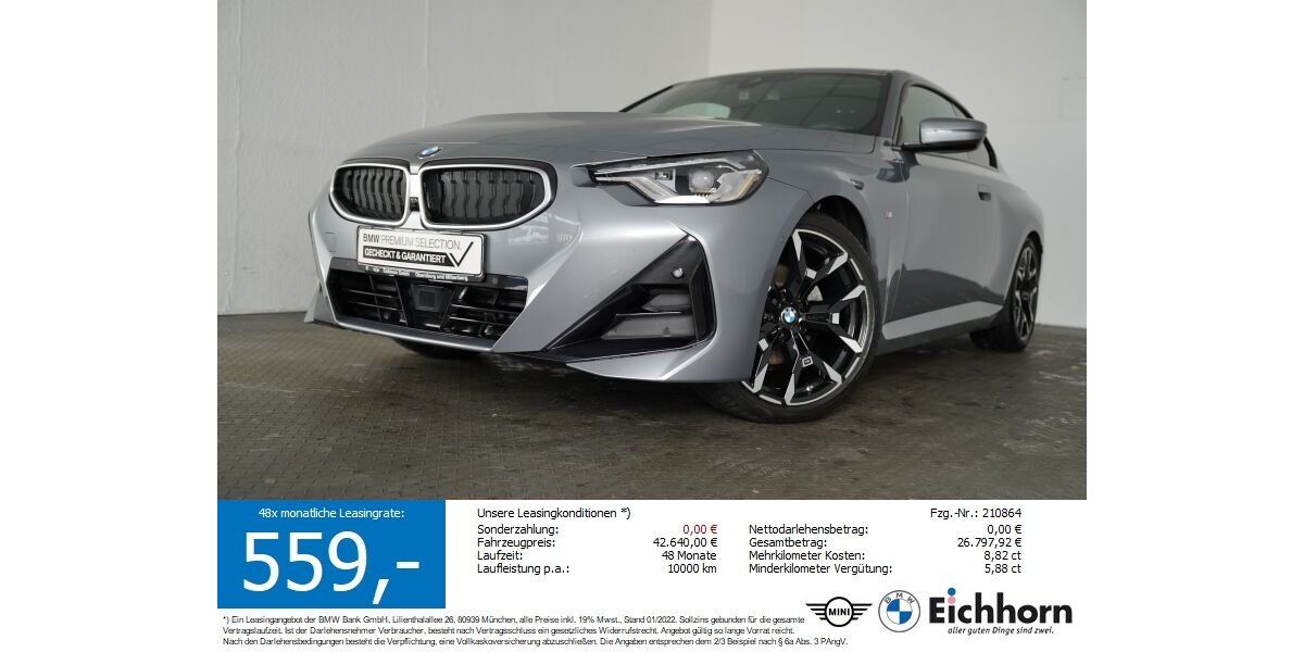 BMW 220 26.607 km 41.580 &euro; Miltenberg 63897