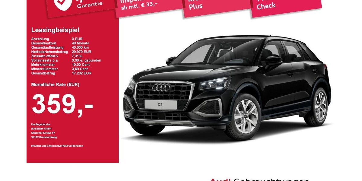 Audi Q2 11.914 km 29.970 &euro; Plattling 94447