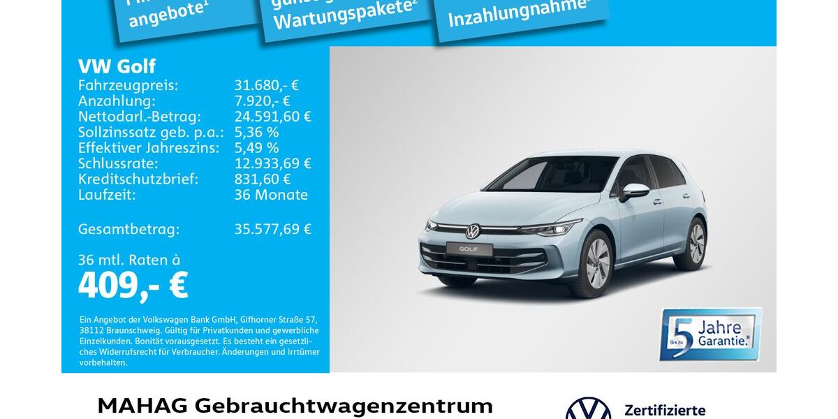 VW Golf 5.984 km 31.680 &euro; München 80935