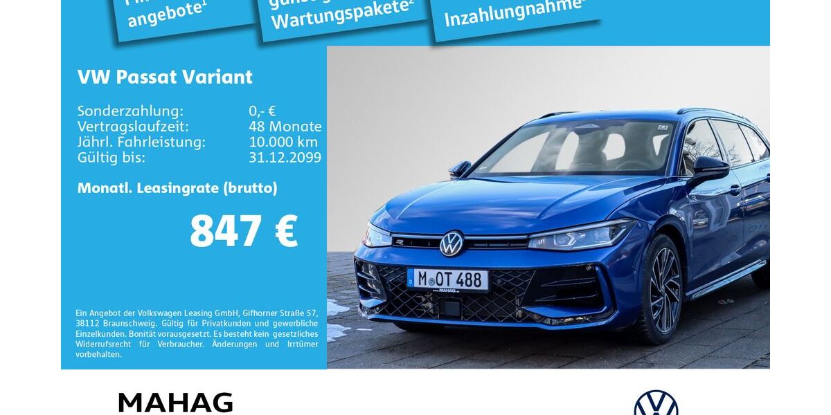 VW Passat Variant 7.500 km 58.990 &euro; Ottobrunn 85521