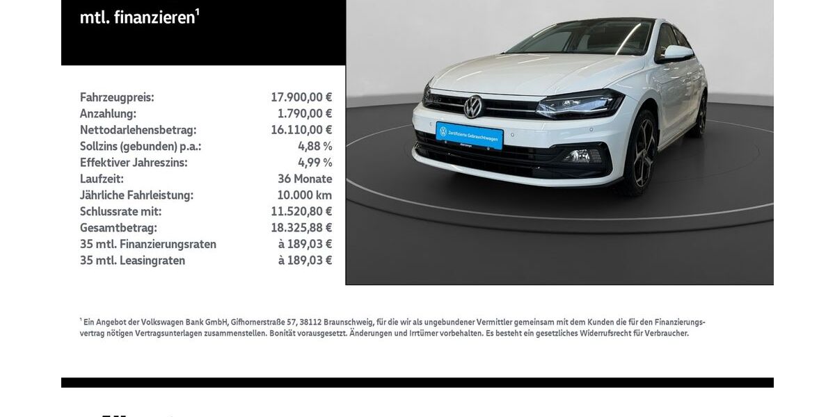 VW Polo 41.036 km 17.900 &euro; Nordhausen 99734