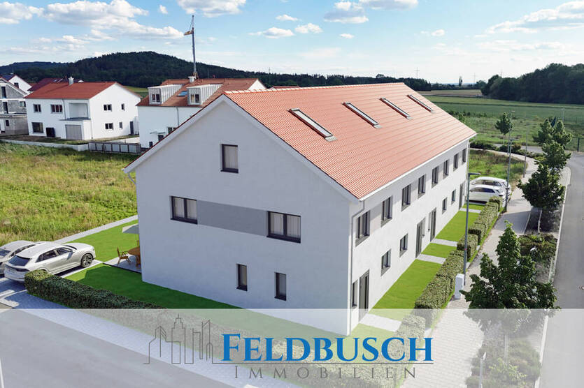 Ihr neues Zuhause im Neubau! Stilvolles Reihenendhaus in Woffenbach mit Garten und Stellplatz
