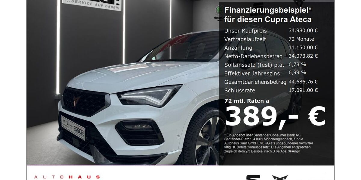 Cupra Ateca 21.690 km 34.980 &euro; Ulm 89077