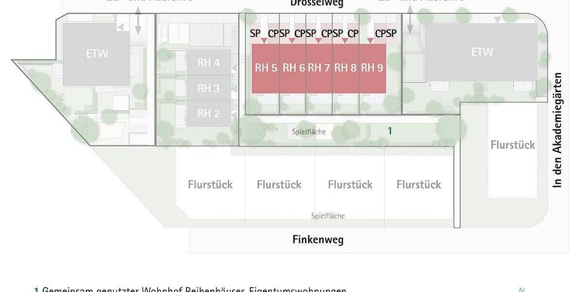 Reiheneckhaus in Neuhausen auf den Fildern »Akademiegärten Am Wohnhof 5, Reihenhäuser« 5 zimmer