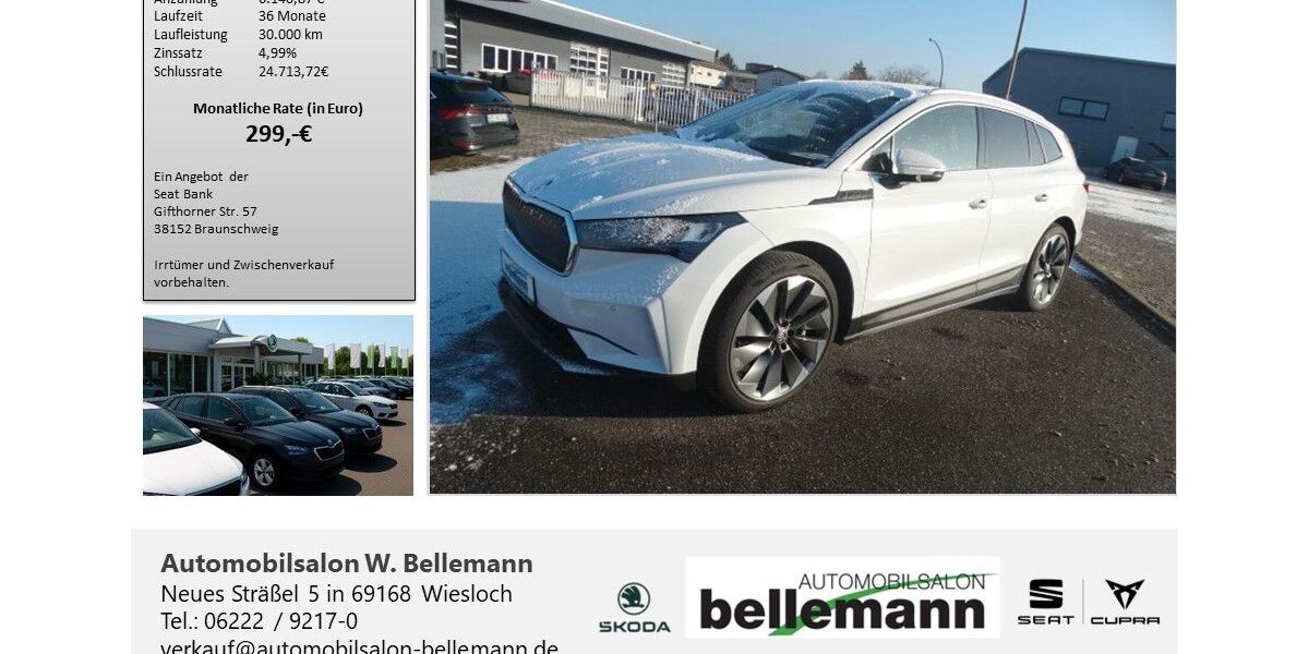 Skoda Enyaq 52.600 km 29.990 &euro; Wiesloch 69168