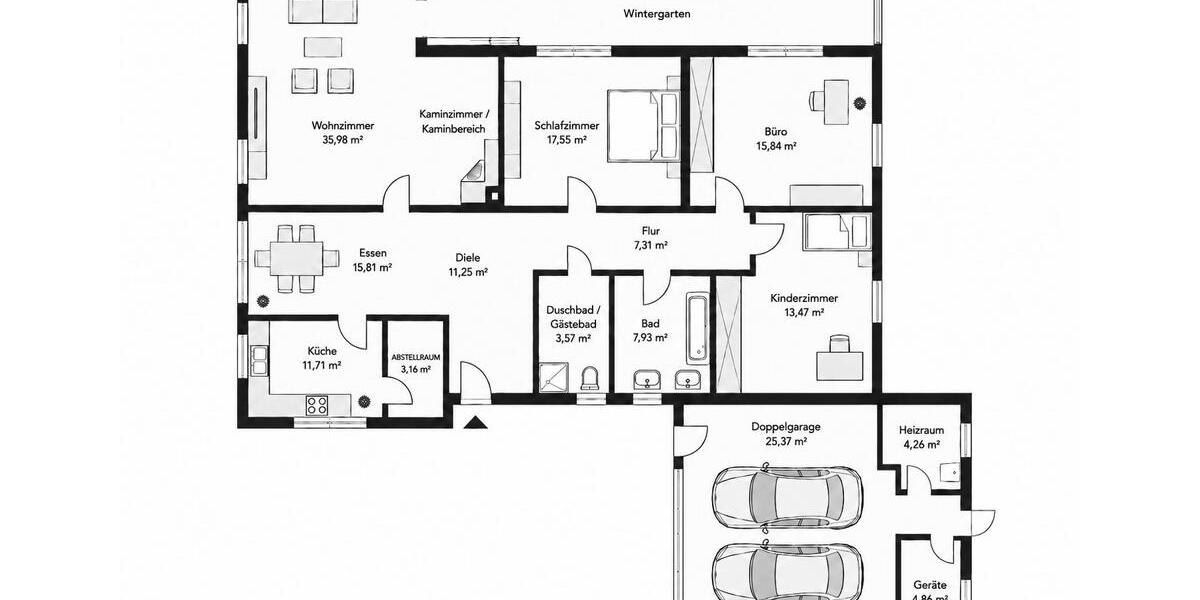 Bungalow Dörverden - 5 Zimmer, 141 m&sup2;, 369.000&euro; | Angebot:26876158