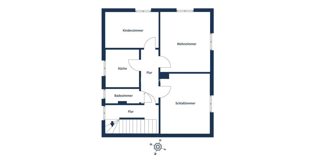 Moderne Etagenwohnung mit eigenem Gartenanteil und Stellplatz in guter Lage 4 zimmer