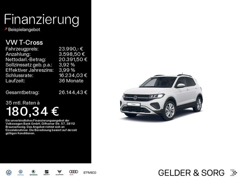 VW T-Cross 17.322 km 23.990 € Bad Kissingen 97688