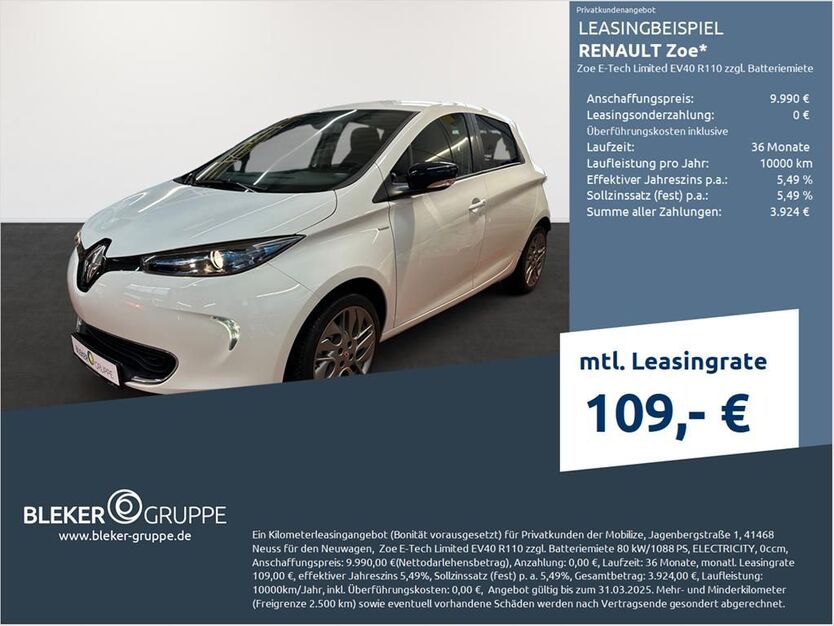 Renault ZOE 27.934 km 8.980 € Münster - Amelsbüren 48163