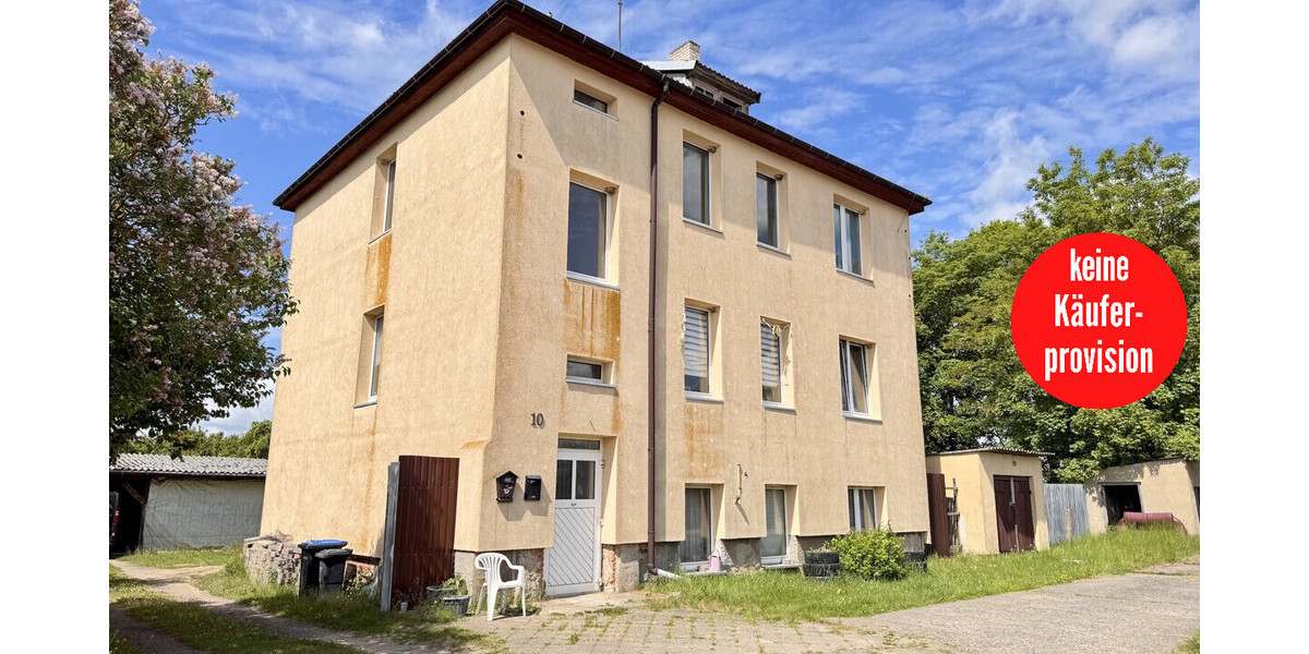 HORN IMMOBILIEN++ Dreifamilienhaus in Penkun mit großem Grundstück - Mehrfamilienhaus, Wohnhaus Penkun | Angebot:26815144