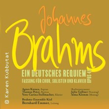 J. Brahms: Requiem | Chor, Solisten und Klavier, Harfenintermezzi 22.11.2026 Vicelinkirche Neumünster