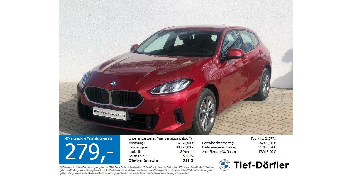 BMW 116 1.284 km 29.770 &euro; Marktsteft 97342