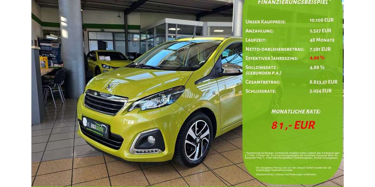 Peugeot 108 37.564 km 10.108 &euro; Geilenkirchen 52511