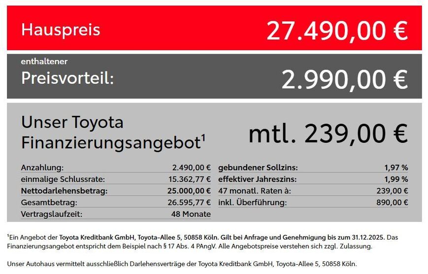 Toyota Yaris 3.000 km 27.490 € Bad Birnbach 84364
