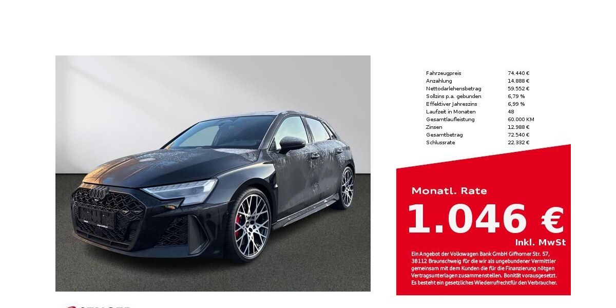 Audi RS3 5.000 km 74.440 &euro; Rheine 48429