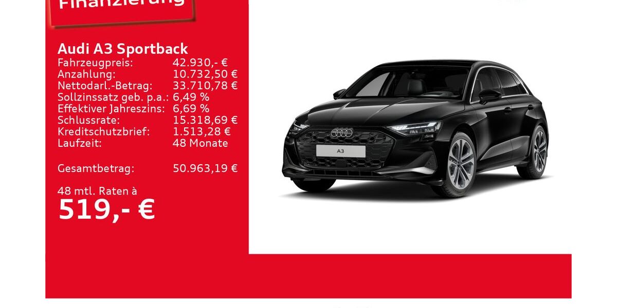 Audi A3 17.897 km 42.930 &euro; Ulm 89073