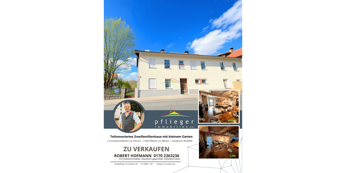Einfamilienhaus Spiegelau - 7 Zimmer, 188 m&sup2;, 135.000&euro; | Angebot:26906447