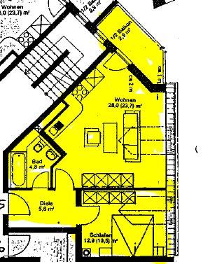 Etagenwohnung Neutraubling - 2 Zimmer, 51 m&sup2;, 218.100&euro; | Angebot:26201530