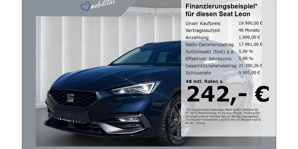 Seat Leon 78.740 km 19.990 &euro; Pocking 94060