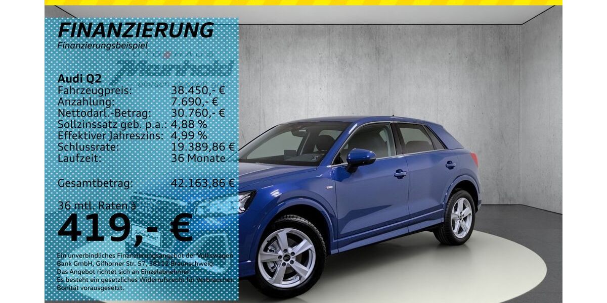 Audi Q2 5.000 km 38.450 &euro; Auerbach/Rebesgrün 08209