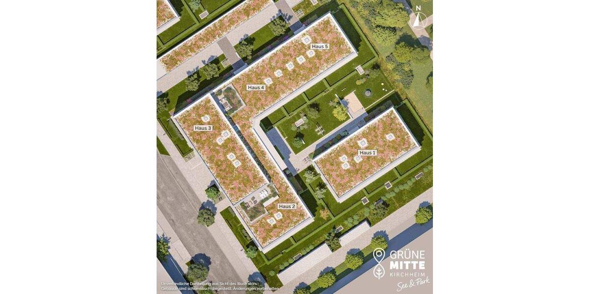 Etagenwohnung Kirchheim b. München Heimstetten - 3 Zimmer, 69 m&sup2;, 642.000&euro; | Angebot:25275442