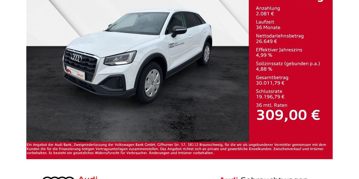 Audi Q2 11.000 km 28.730 &euro; Giessen 35394
