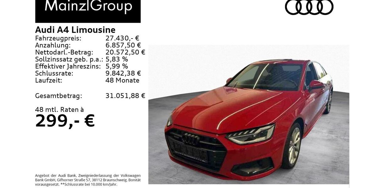 Audi A4 89.600 km 27.430 &euro; Feldkirchen/Westerham 83620